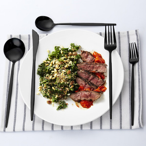 Luxury Fancy Stainless Steel Silverware Gold <b>Dinner</b> Knife Spoon Fork <b>Set</b> Cuttlery Cutlery <b>Set</b> Wholesale - Product Image 6