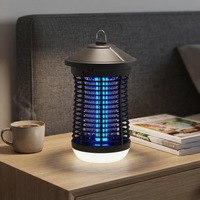 Lampe anti-insectes extérieure étanche, tue-moustiques et mouches, lumière UV, indice IP33, choc électrique contrôlé par la lumière, minuterie intelligente