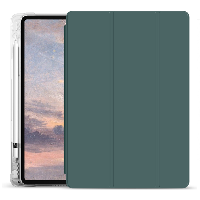 For IPad Pro 11 Inch TPU Leather Smart Cover Shockproof Protective Case with Pencil Holder Made From High Quality PU Material