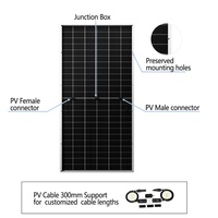 Para Tiger Neo 72HL4-BDV 575W-600W, Módulo Bifacial de 72 Celdas Tipo N, Doble Vidrio, 23.2% de Eficiencia, Garantía de 12 Años