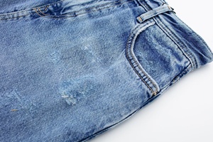 Nueva moda XS alta calidad mujer Boutique ropa algodón grueso flecos Split Denim faldas para mujer Jeans <span class=keywords><strong>falda</strong></span> con abertura - Product Image 5