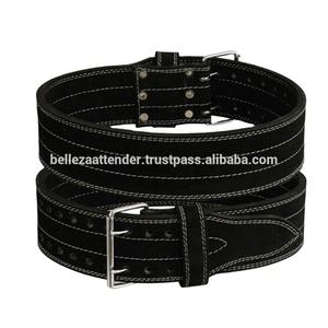 Ceinture de musculation en cuir robuste et réglable de 10 mm, antidérapante, pour entraînement personnalisé - Product Image 3
