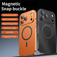 Coque de protection magnétique en alliage d'aluminium avec protection d'appareil photo pour iPhone 17 Air 16 Plus 15 14 12 Pro Max 11