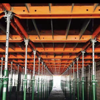 Système d'échafaudage de coffrage en acier/aluminium vert pour la construction de dalles de béton, de toits et de sous-sols, design moderne