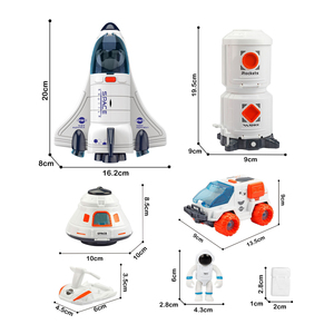 Giocattolo Educativo Scientifico per Bambini con <span class=keywords><strong>Navetta</strong></span> <span class=keywords><strong>Spaziale</strong></span>, Rover e Stazione, Set Giocattolo con Modello di Astronave e Astronauti - Product Image 2