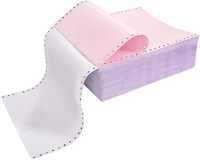 Papel Continuo NCR de 2 Capas y 3 Partes, Papel Autocopiativo sin Carbón, 9.5x11 241x280mm, 1000 Hojas, Imagen Azul, Papel para Impresora de Computadora
