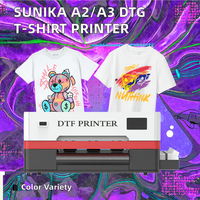   Printer Tekstil Roll-to-Roll A3 Dual F1080 DTG Laris untuk Pencetakan Kaos Kustom Kondisi Baru dengan Tinta Pigment