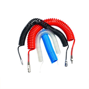 Tuyau spiralé en PU haute pression extensible pour système de freinage de camion, pièce de rechange et réparation, en caoutchouc - Product Image 3