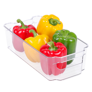 Household Reusable Stackable Fresh Vegetable Freezer Fridge Bins Organizer Refrigerator Storage Bins
