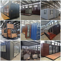 Magasin de détail, café, bar mobile préfabriqué en conteneur de 10, 20 ou 40 pieds, structure en acier étanche pour utilisation comme abri de voiture