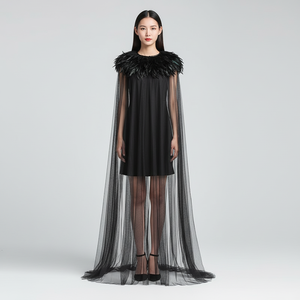 Capa con Capucha de Terciopelo Largo para Disfraces de Halloween de Lyjenny, Capa de Bruja con Forma de Fantasma, Unisex, en Existencia - Product Image 3