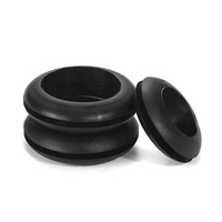 Passe-câble en caoutchouc flexible, protecteur de fil rond en caoutchouc pour l'isolation et l'étanchéité des câbles traversant les trous