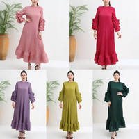 Robe plissée Miyake de luxe sur mesure, taille unique, style bohème chic pour femme, design de marque, rouge, décontractée, Vestidos