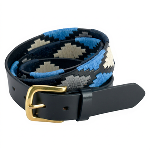 Ceinture Polo en Cuir Véritable avec Étui Personnalisé, Broderie Motif, Cuir de Vachette, Vente en Gros LBP-0024 - Product Image 1