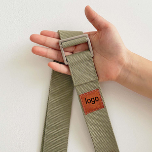 Correa de Yoga de 8 pies de Largo, Cinturón de Yoga de Alta Calidad con Hebilla Rectangular, Correa de Yoga de 8 pies de Largo con Logotipo Personalizado Iyogasports, Etiqueta Tejida - Product Image 4