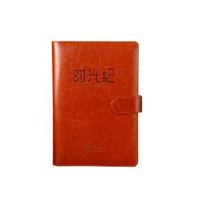 Tùy chỉnh A5 Kích thước PU máy tính xách tay da với 6-lỗ xoắn ốc Nhẫn Loose-Leaf Binder chủ bút có tính năng biểu tượng tùy chỉnh - Product Image 5