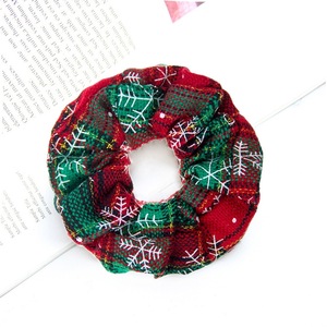 Horror Pumpkin Decoration Fabric Elastic Scrunchy <strong>Hair</strong> Bands Scrunchies Accessories Headwear for Halloween Christmas - Product Image 5
