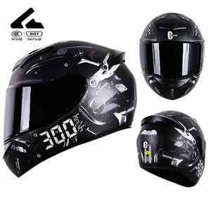 Casque de <span class=keywords><strong>moto</strong></span> intégral de course en ABS à vente chaude en gros 2025 avec visière double taille XL certifié DOT - Product Image 4
