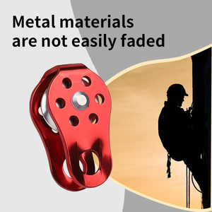 Duy Nhất <span class=keywords><strong>B</strong></span>ên 45Mm Đường Kính Trọng Lượng Nhẹ 7075 Nhôm Hợp Kim Ròng Rọc Cho Cứu Hỏa Mùa Thu <span class=keywords><strong>B</strong></span>ảo Vệ Với Leo Núi Dây Thừng - Product Image 2