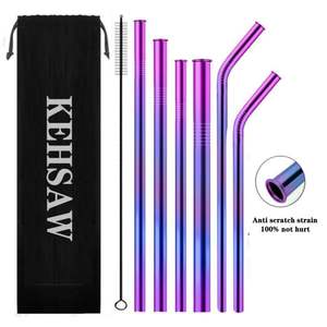 Modèle utilitaire Patent-<span class=keywords><strong>Tongue</strong></span> Anti-Scratch Feature Pailles <span class=keywords><strong>en</strong></span> acier inoxydable réutilisables pour le gobelet <span class=keywords><strong>en</strong></span> acier inoxydable KEHSAW-Échantillon gratuit - Product Image 6