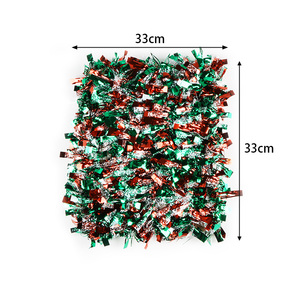 Guirlande de Noël en PVC écologique de 15 pieds avec un style moderne <span class=keywords><strong>et</strong></span> une bordure en ruban pour la décoration intérieure des fêtes - Product Image 5