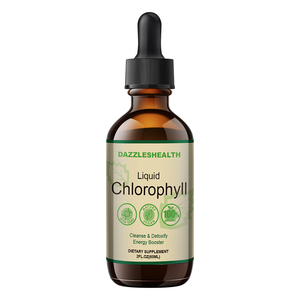 قطرات الكلوروفيل من خلاصة نباتية عضوية مخصصة ، مكمل للرعاية الصحية والطاقة النقية ، برطمان ماسون ، زجاجة برية معبأة بملصق خاص - Product Image 1