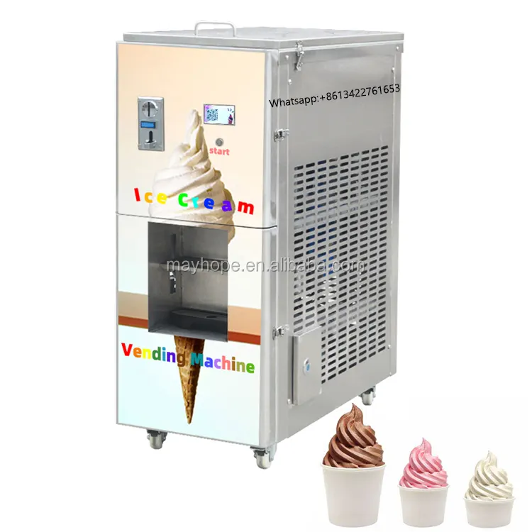 Полностью автоматический торговый автомат для мягкого мороженого