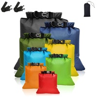 Sac étanche multifonction léger et imperméable en taffetas, ensemble de 6 pièces avec logo personnalisé pour activités de plein air, rafting, randonnée, camping et voyage