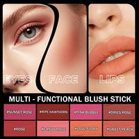 Ensemble de bâtonnets de blush sculptant crémeux et légers, vegan, multi-usages, maquillage du visage, pigment organique, bâtonnet de blush
