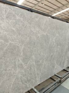 Plan de travail de cuisine en pierre frittée technique de qualité supérieure 2025, gris Hermess, finition mate, 3200x1600x12mm, dalle en porcelaine pour la maison - Product Image 3