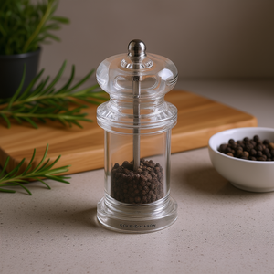Molinillo de Pimienta Cole & Mason 505, Molinillo Manual de Vidrio Transparente, Herramienta para Sazonar en la Cocina - Product Image 3