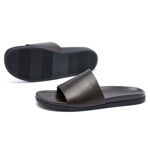 <span class=keywords><strong>Di</strong></span> alta qualità da <span class=keywords><strong>uomo</strong></span> in vera pelle antiscivolo pantofole strato superiore in pelle <span class=keywords><strong>di</strong></span> vacchetta suola comodo <span class=keywords><strong>uomo</strong></span> sandali da spiaggia scarpe - Product Image 4