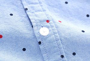 Vêtements pour garçons, chemise à manches longues en coton à pois, avec applique Bowler, de 3 à 8 ans, parmi les 10 produits les plus vendus en Chine - Product Image 5