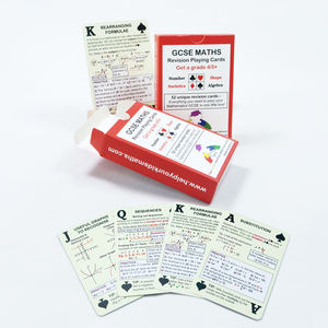 Juego de cartas de revisión de matemáticas impresas personalizadas, naipes Let's Talk Learning, juegos de cartas para niños - Product Image 2