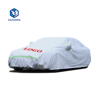 Xiangta gros extérieur argent étanche bâches de voiture 210D Oxford tissu couverture Portable pour voitures SUV