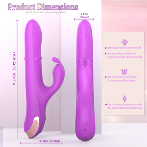 LIL Mermaid 高级迷你 USB 振动器 G 点防水 IPX7 3 档速度 9 种频率 润滑凯格尔球假阳具礼盒装 - Product Image 4