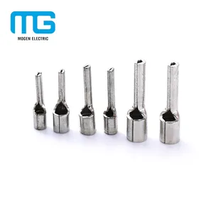 PTN Copper Non-insulated Pin Terminal Lug Round Pin Shaped Naked Terminal Crimp Connectors Pin Terminals