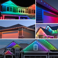 Guirlandes lumineuses LED de Noël extérieures permanentes intelligentes de 30 mètres (100 pieds) avec contrôle par application, en stock aux États-Unis