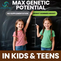 Gummies de croissance en hauteur OEM : Vitamines, Calcium 100mg, Magnésium Glycinate 30mg, Zinc, Ashwagandha
