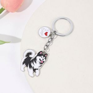 Llavero de metal personalizable con diseño de salchicha de Alaska y mascota, estilo caricatura, para colgar en la bolsa - Product Image 4