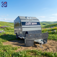 CAMPTRL TF520 Remorque de camping tout-terrain pour le transport de véhicules, en aluminium galvanisé avec auvent pour les aventures en plein air