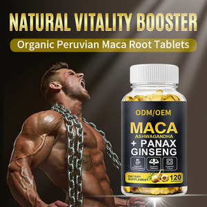 Capsules de nutrition à la maca pour hommes pour la vitalité et le soutien immunitaire - Extrait standardisé Amélioration des performances, aide alimentaire - Product Image 2