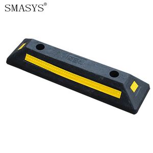 SMASYS Traffico Barriere Giallo Strisce Posto di blocco Parcheggio Auto In Gomma Ruota Tappo - Product Image 4