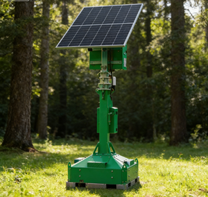 Torre de Vigilancia Inteligente Compacta, Cámara de Seguridad Solar CCTV, Cámara de Red HANKUN HK-SC200, Mástil de 4-9M, IP65 Impermeable, para Montacargas - Product Image 5