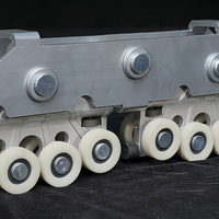 TERINO Chariot de levage à rail en alliage d'aluminium renforcé, facteur de sécurité élevé, capacité de charge lourde de 1200 kg