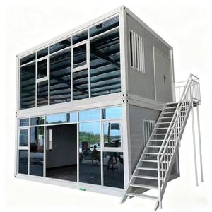 Edificio de Oficinas con Paredes de Cristal, Techo Plano de Doble Vidrio Templado, Placa de Acero de Color, Diseño Moderno, Fácil Instalación - Product Image 4