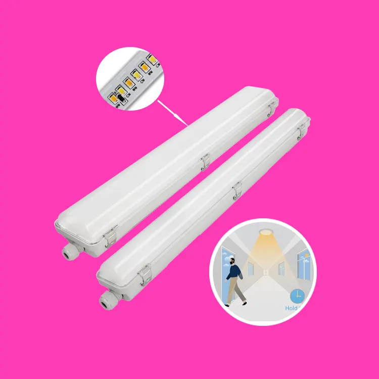 IP66 IK08 10-60W 150lm/W 50000 heures LED éclairage étanche lumière de vapeur led lumière Tri-proof led