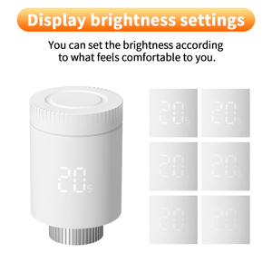 วาล์วควบคุมอุณหภูมิหม้อน้ำแบบเทอร์โมสตัท Zigbee TRV ควบคุมอุณหภูมิอัจฉริยะสำหรับใช้ในบ้าน อพาร์ทเมนต์ ชิ้นส่วนทำความร้อนใต้พื้น ใช้งานร่วมกับ <span class=keywords><strong>Alexa</strong></span> และ Google - Product Image 5
