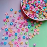 Liontin Bentuk Bunga Daisy 14 MM Warna-warni Lucu untuk Aksesoris Ponsel DIY, Aksesoris Rambut, Casing Ponsel - Segar dan Manis
