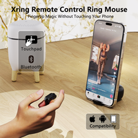 Anillo de Control Remoto Recargable para Desplazamiento en TikTok, Obturador Inalámbrico para Selfies, Pasador de Páginas para E-books y PPT